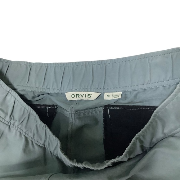 Orvis Cargo Capris Sz Medium Stretch Blue Grey Green - Picture 3 of 8